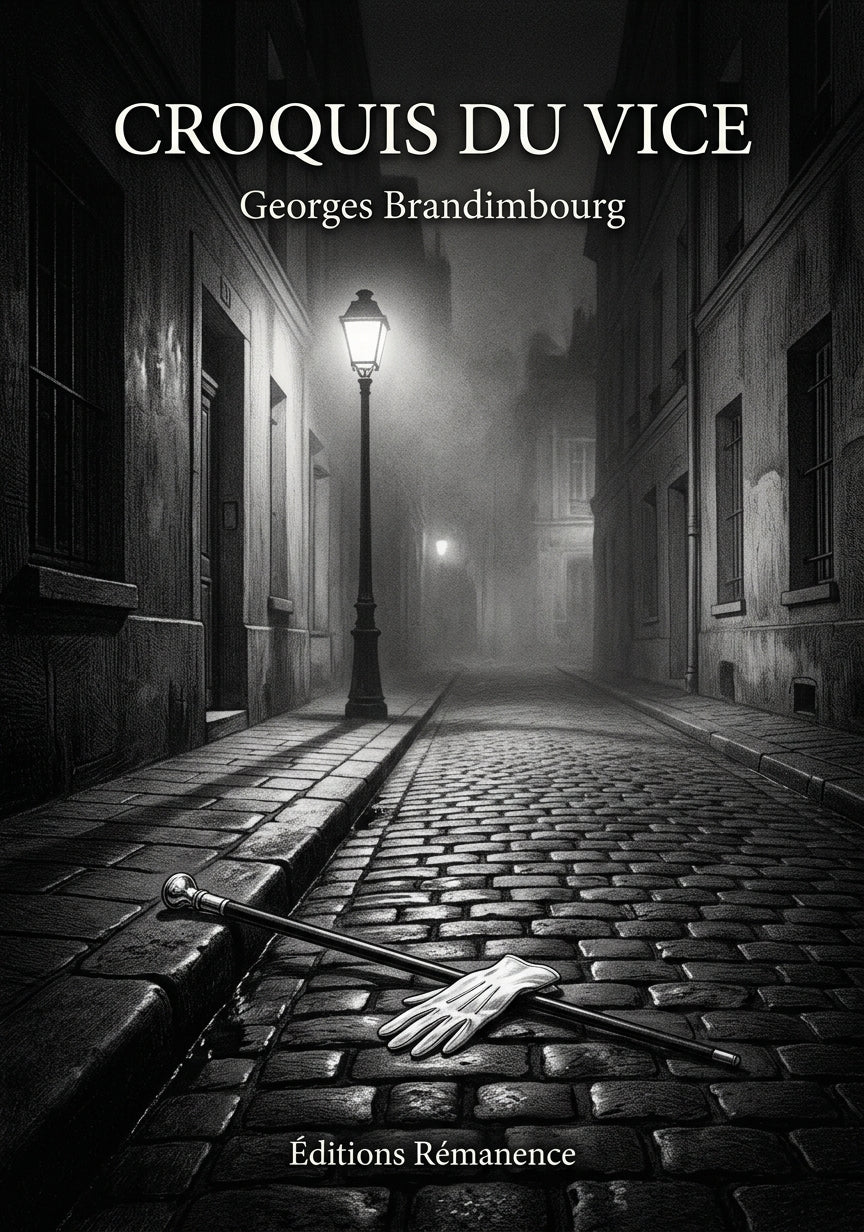 Livre Croquis du vice par Georges Brandimbourg - Couverture - Editions Remanence