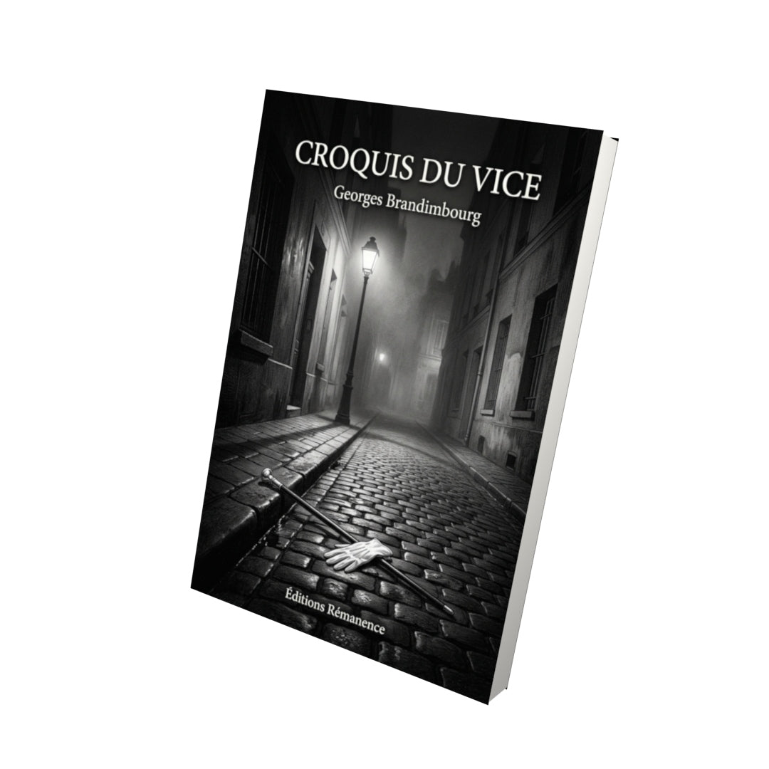 Livre Croquis du vice par Georges Brandimbourg - Vue 3D - Editions Remanence