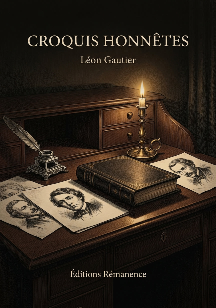 Livre Croquis honnêtes par Léon Gautier - Couverture - Editions Remanence