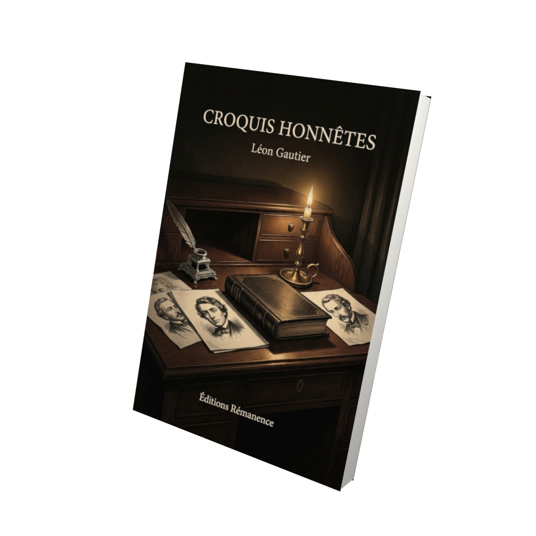 Livre Croquis honnêtes par Léon Gautier - Vue 3D - Editions Remanence