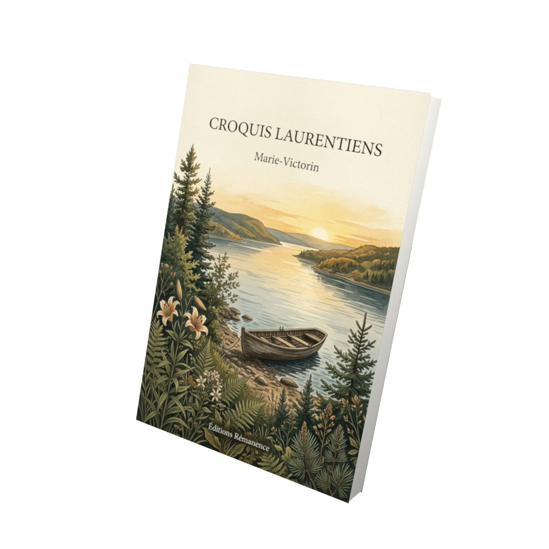 Livre Croquis laurentiens par Marie-Victorin - Vue 3D - Editions Remanence
