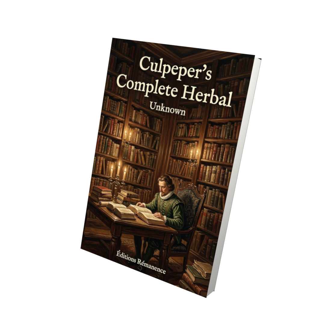 Livre Culpeper's Complete Herbal - Vue 3D - Editions Remanence