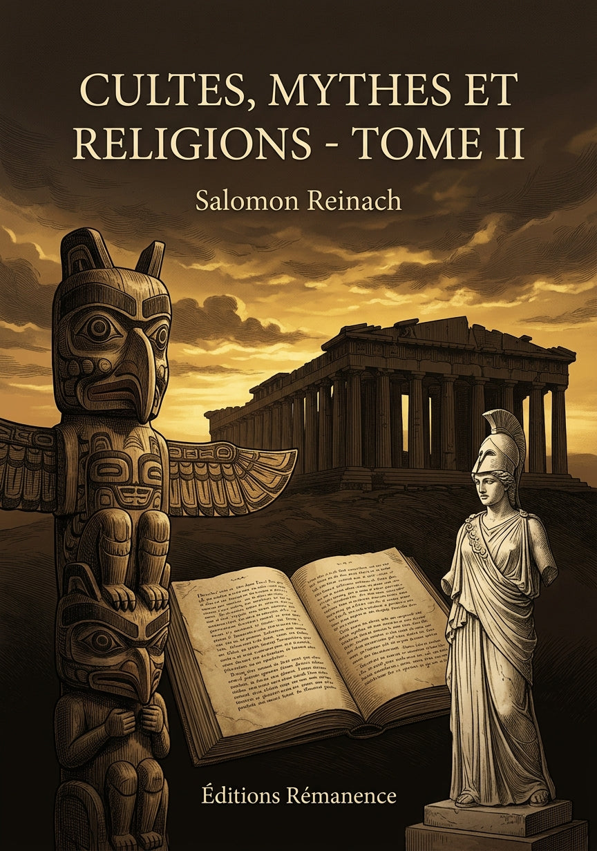 Livre Cultes, mythes et religions - Tome II par Salomon Reinach - Couverture - Editions Remanence