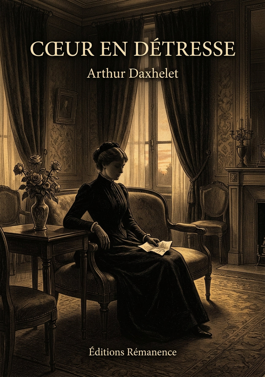 Livre Cœur en détresse par Arthur Daxhelet - Couverture - Editions Remanence