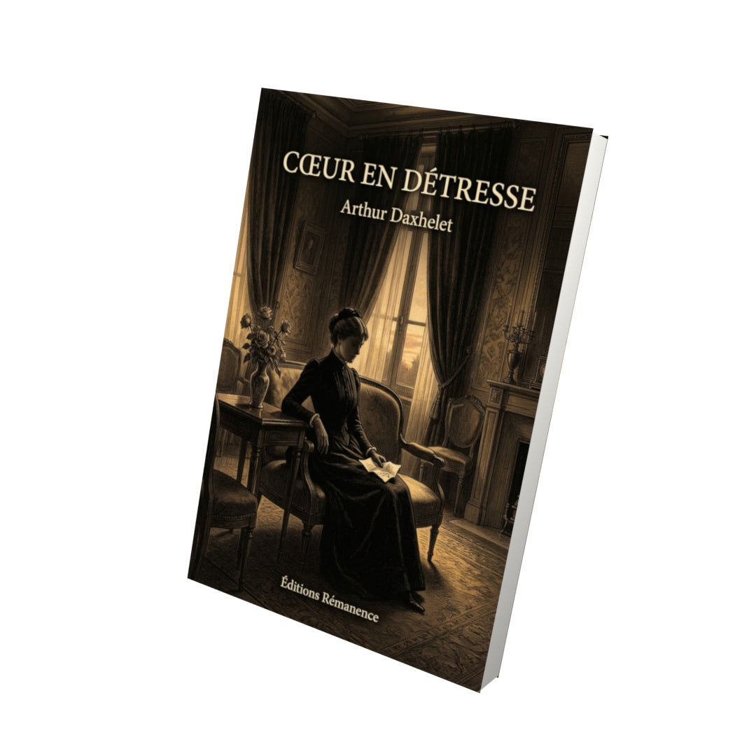 Livre Cœur en détresse par Arthur Daxhelet - Vue 3D - Editions Remanence