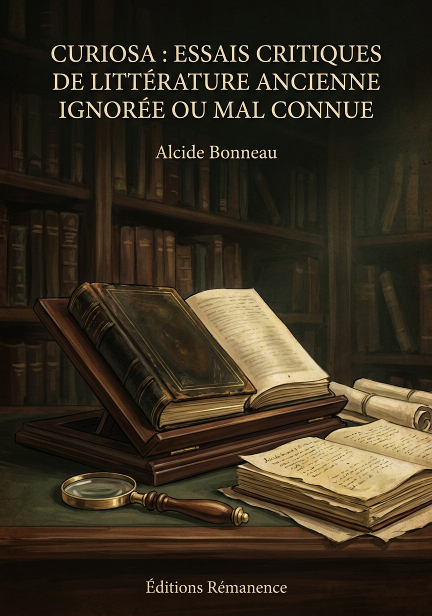 Curiosa : Essais critiques de littérature ancienne ignorée ou mal connue - Alcide Bonneau (Couverture)