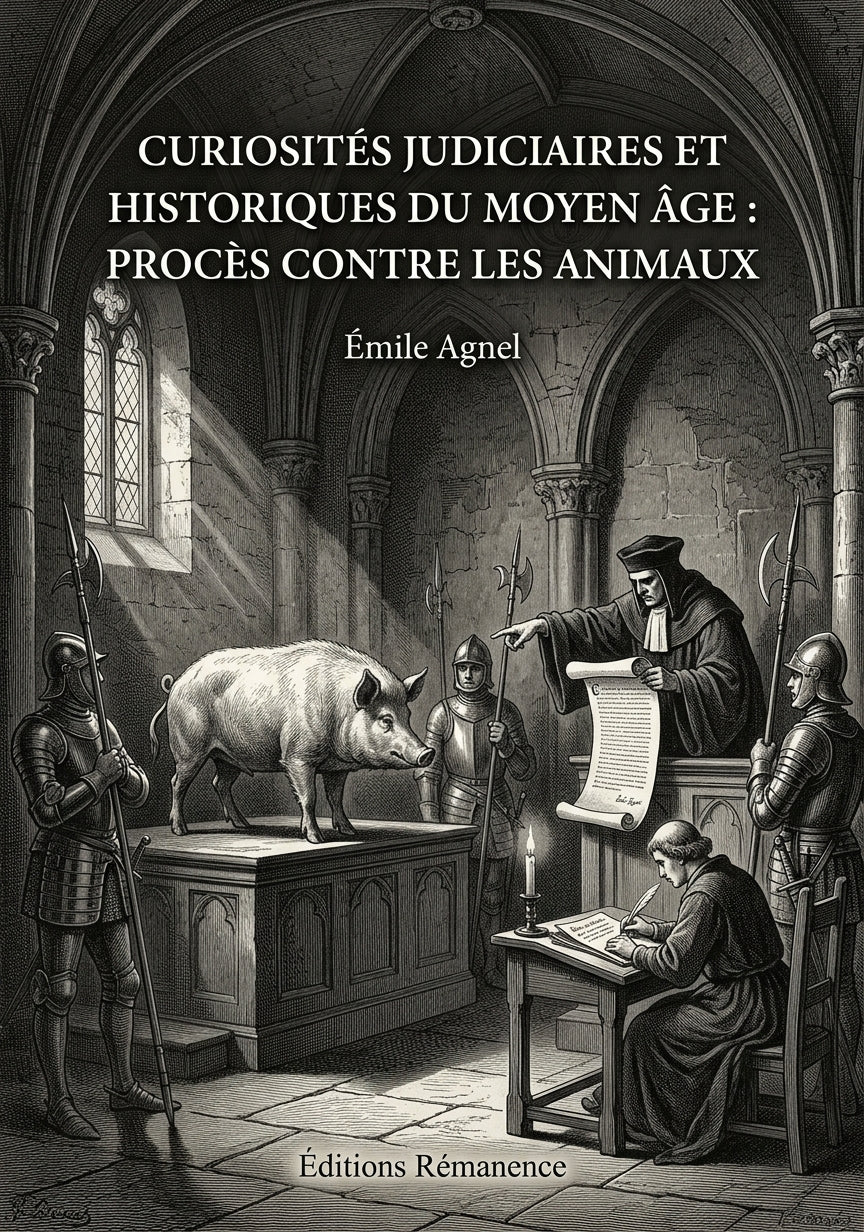 Livre Curiosités judiciaires et historiques du moyen âge : procès contre les animaux par Émile Agnel - Couverture - Editions Remanence