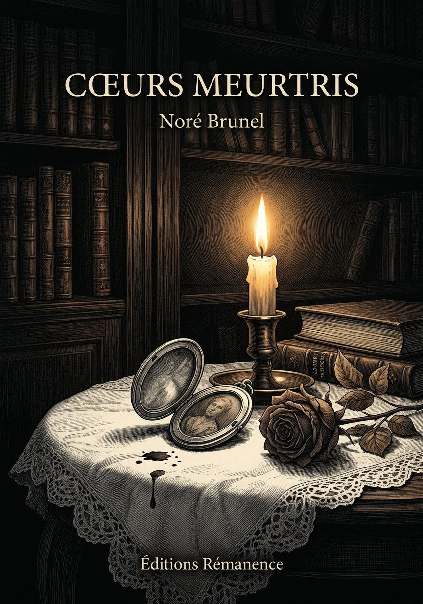 Livre Cœurs meurtris par Noré Brunel - Couverture - Editions Remanence