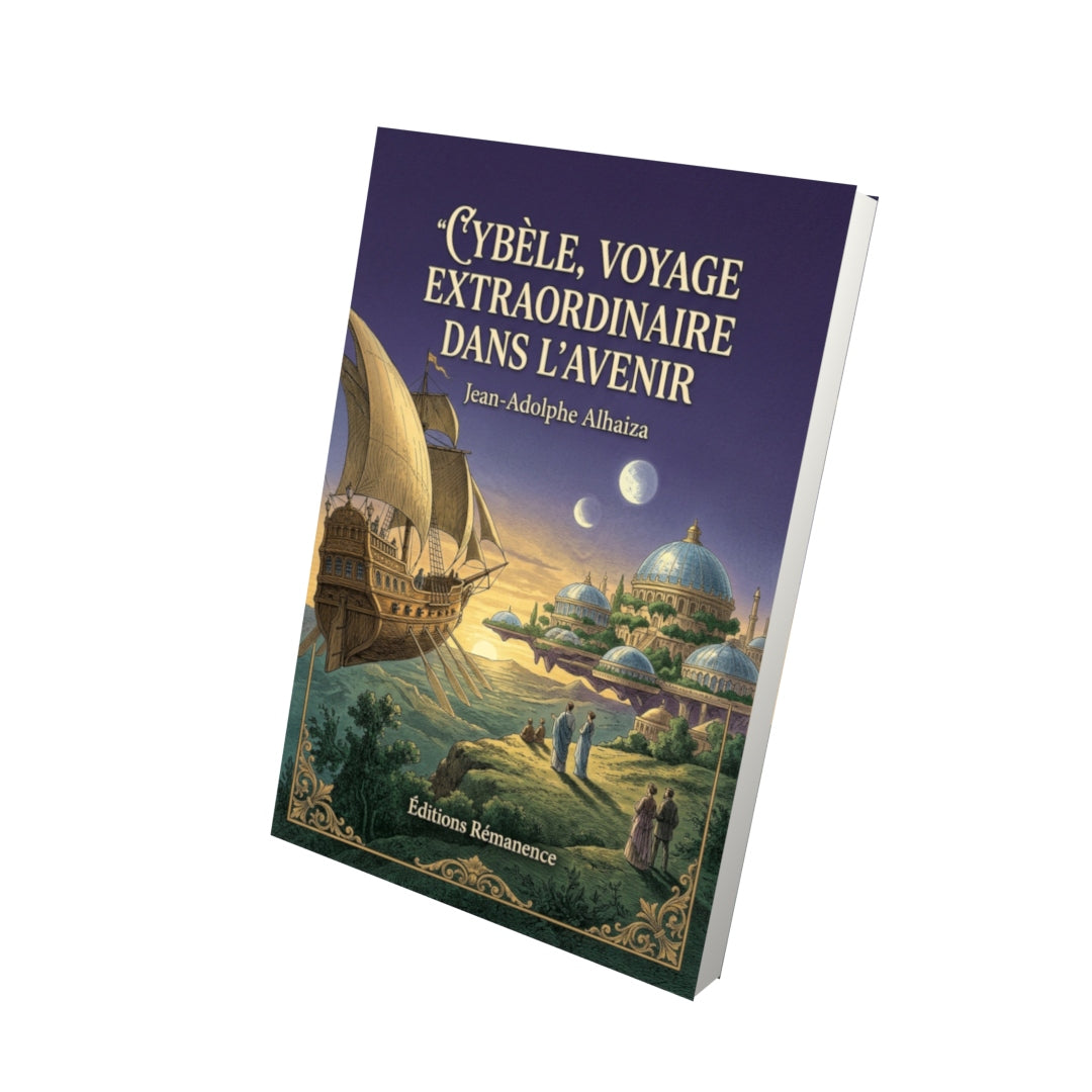 Livre Cybèle, voyage extraordinaire dans l’avenir par Jean-Adolphe Alhaiza - Vue 3D - Editions Remanence