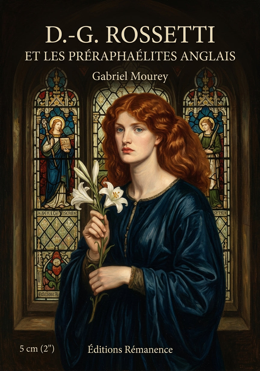 Livre D.-G. Rossetti et les Préraphaélites anglais par Gabriel Mourey - Couverture - Editions Remanence