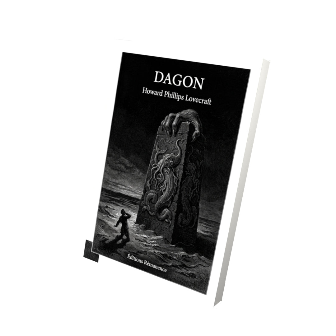Livre Dagon par Howard Phillips Lovecraft - Vue 3D - Editions Remanence