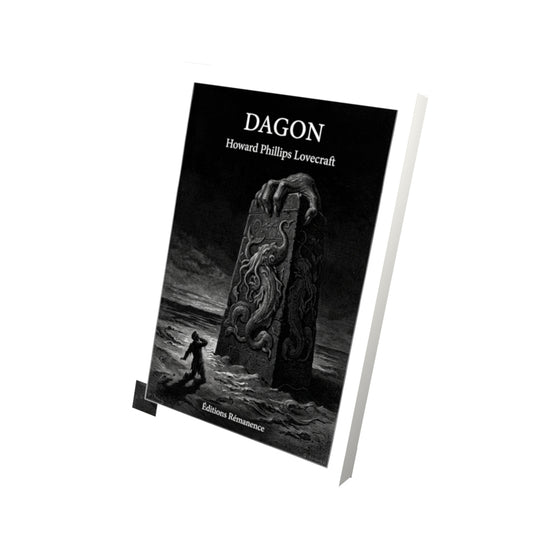 Livre Dagon par Howard Phillips Lovecraft - Vue 3D - Editions Remanence