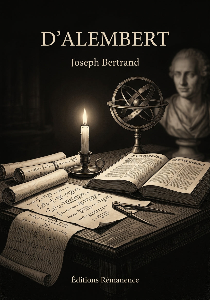 Livre D’Alembert par Joseph Bertrand - Couverture - Editions Remanence