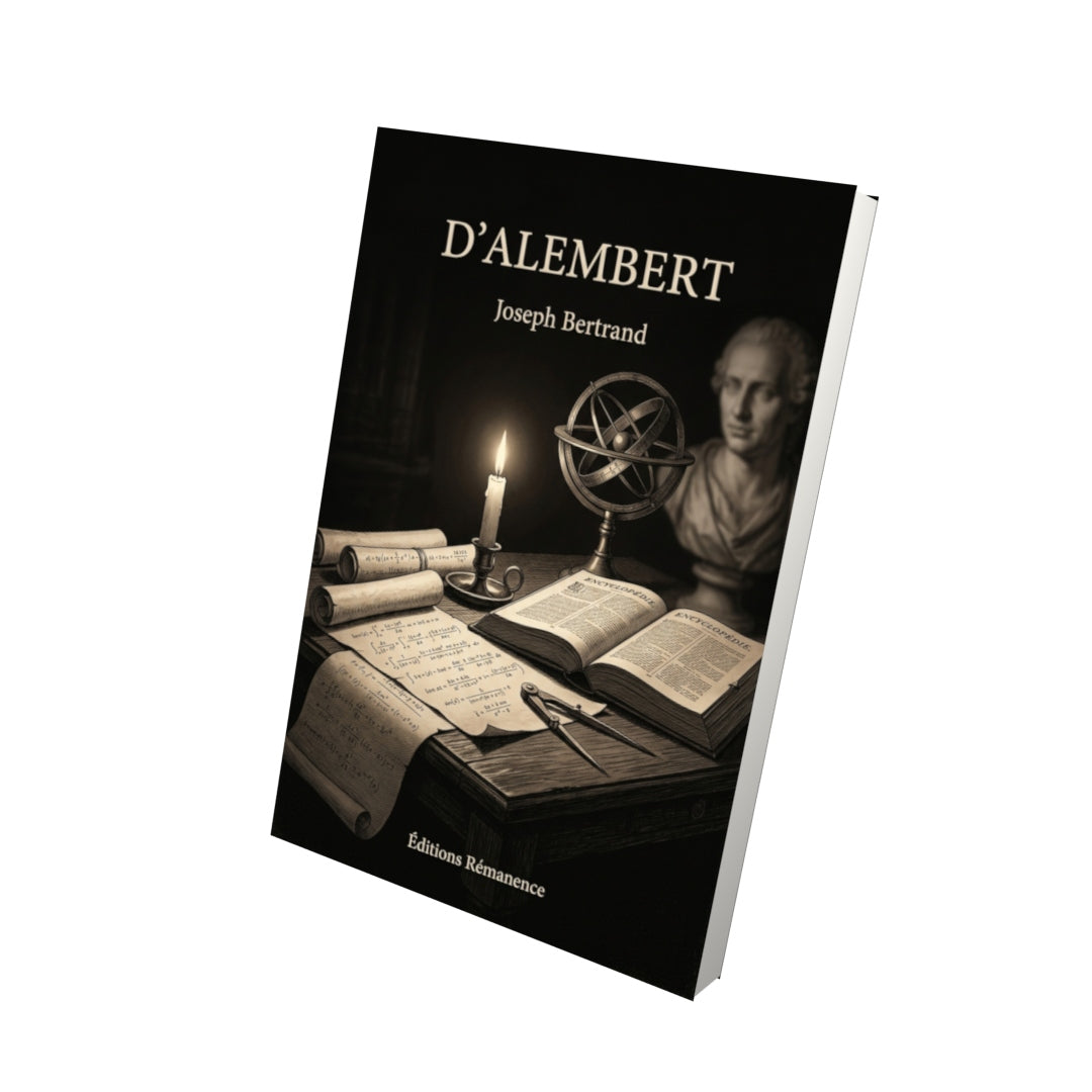 Livre D’Alembert par Joseph Bertrand - Vue 3D - Editions Remanence