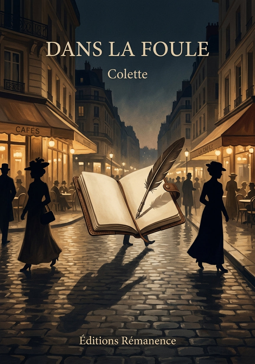 Livre Dans la foule par Colette - Couverture - Editions Remanence