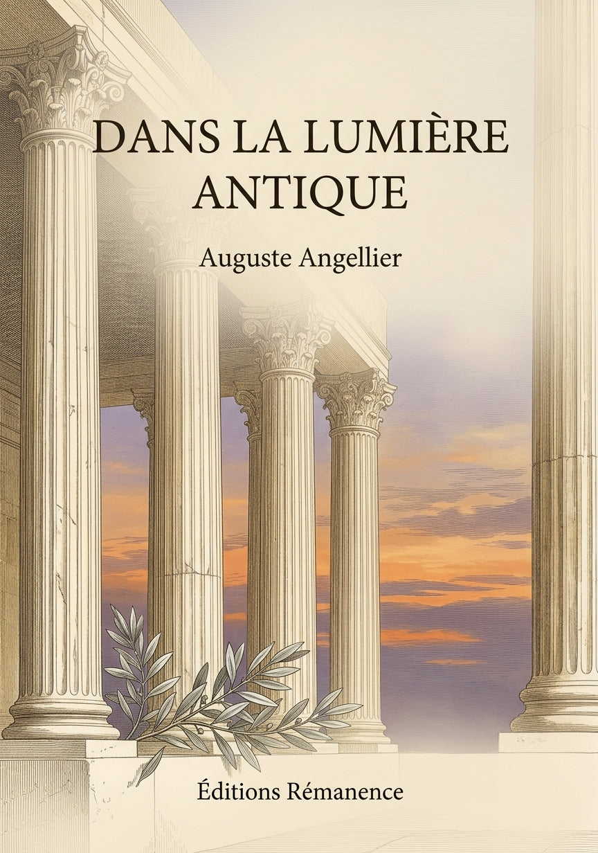 Livre Dans la lumière antique par Auguste Angellier - Couverture - Editions Remanence