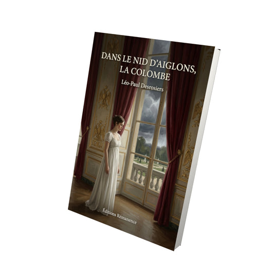 Livre Dans le nid d’aiglons, la colombe par Léo-Paul Desrosiers - Vue 3D - Editions Remanence