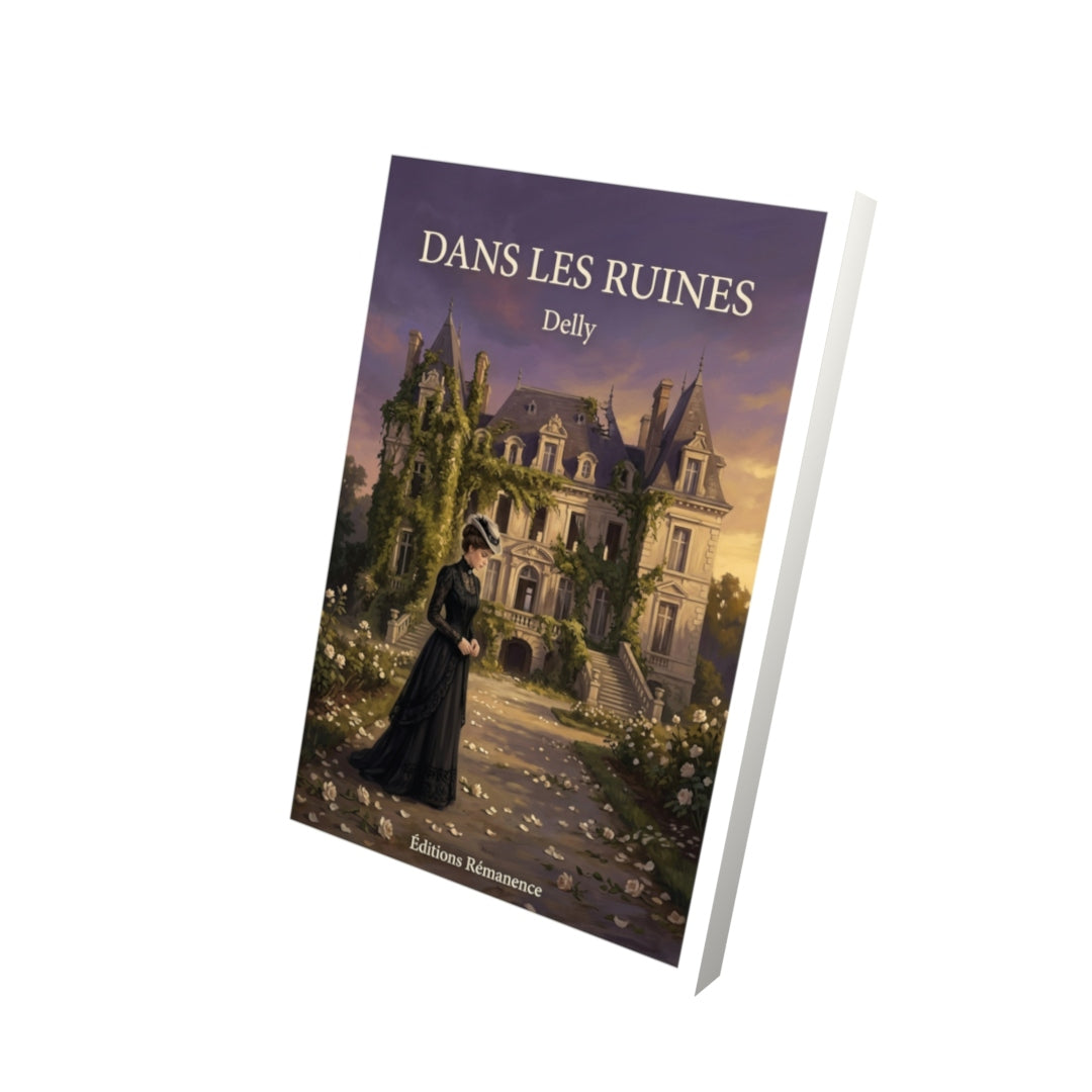 Livre Dans les ruines par Delly - Vue 3D - Editions Remanence