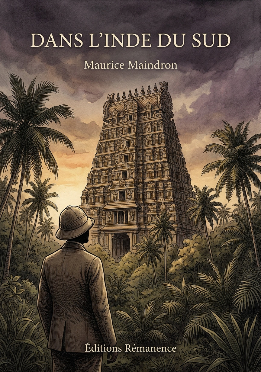 Livre Dans l’Inde du Sud par Maurice Maindron - Couverture - Editions Remanence