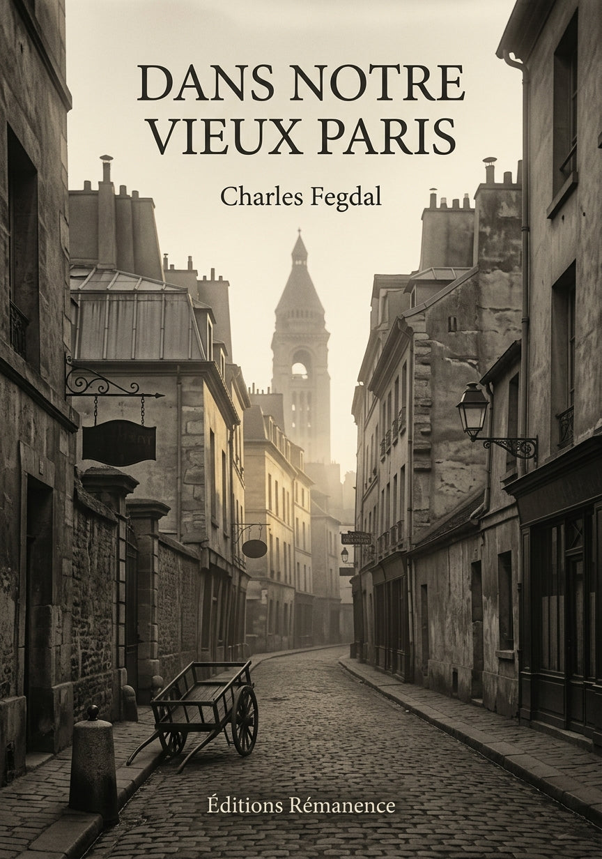 Livre Dans notre vieux Paris par Charles Fegdal - Couverture - Editions Remanence