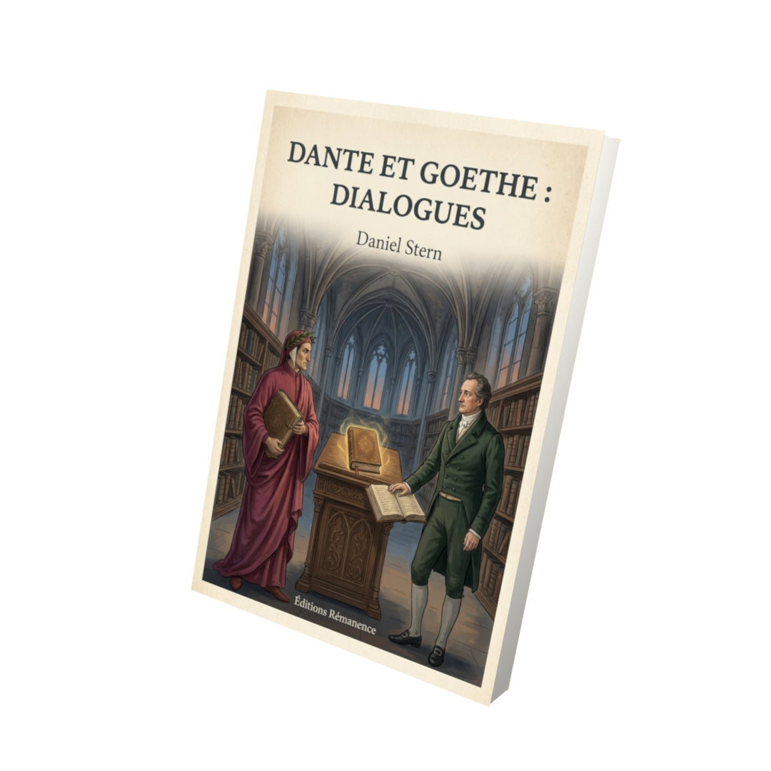 Livre Dante et Goethe : dialogues - Daniel Stern - Vue 3D - Editions Remanence