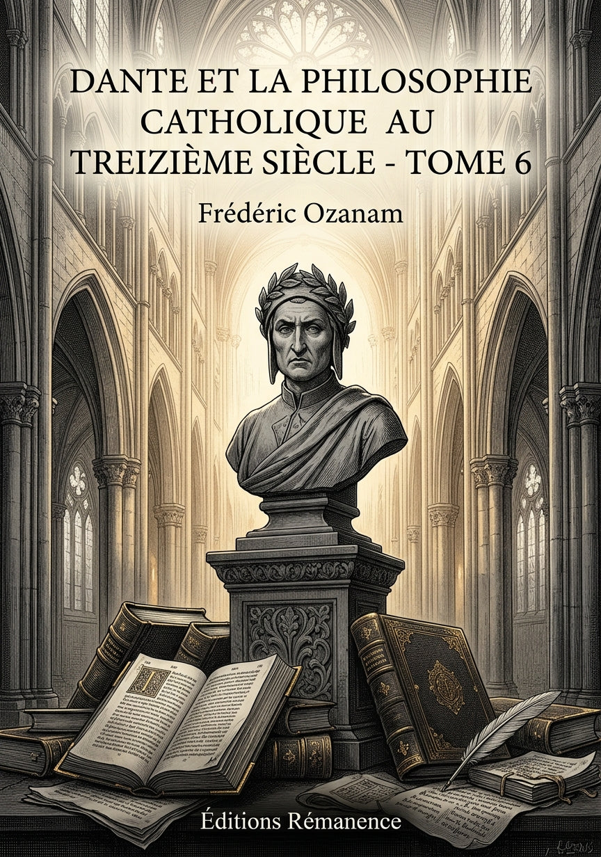 Livre Dante et la philosophie catholique au treizième siècle - Tome 6 par Frédéric Ozanam - Couverture - Editions Remanence