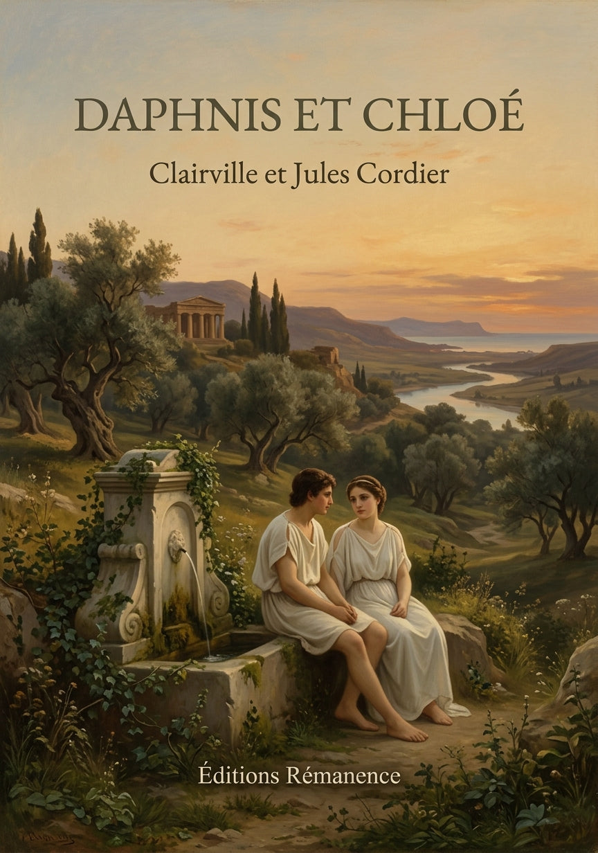 Livre Daphnis et Chloé par Clairville et Jules Cordier - Couverture - Editions Remanence