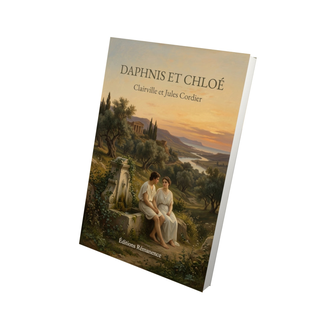 Livre Daphnis et Chloé par Clairville et Jules Cordier - Vue 3D - Editions Remanence