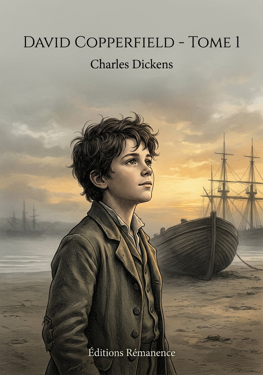 Livre David Copperfield - Tome 1 par Charles Dickens - Couverture - Editions Remanence