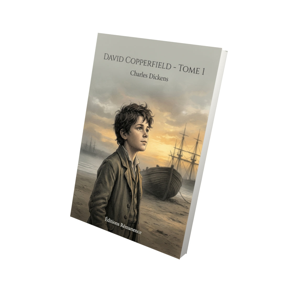 Livre David Copperfield - Tome 1 par Charles Dickens - Vue 3D - Editions Remanence