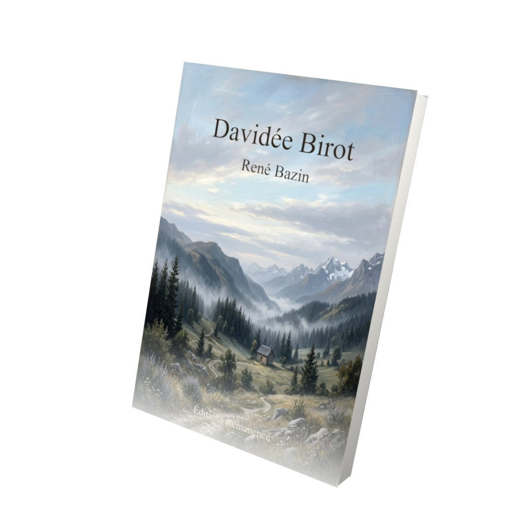 Livre Davidée Birot – René Bazin - Vue 3D - Editions Remanence