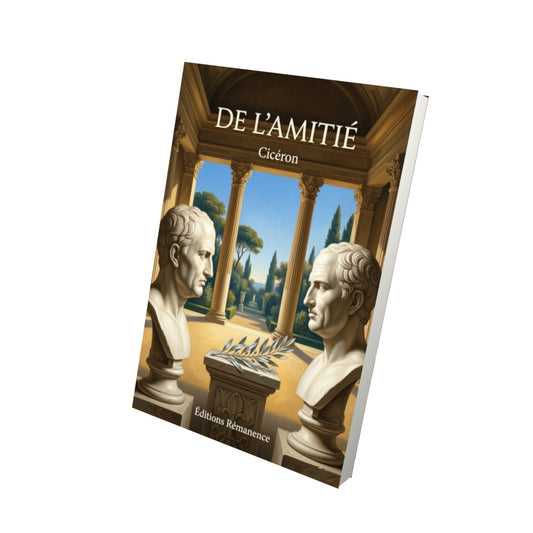 Livre De l'amitié - Cicéron - Vue 3D - Editions Remanence