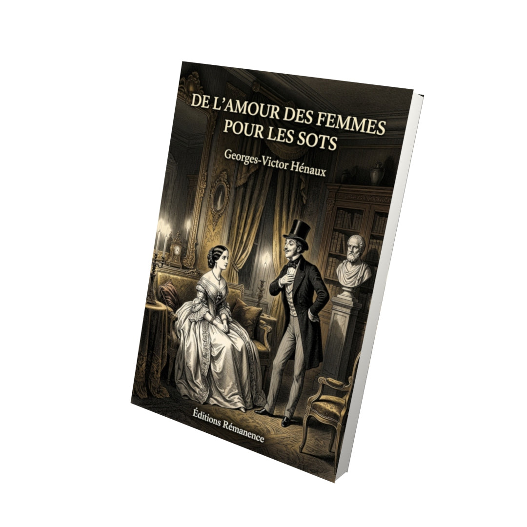 Livre De l'amour des femmes pour les sots par Georges-Victor Hénaux - Vue 3D - Editions Remanence