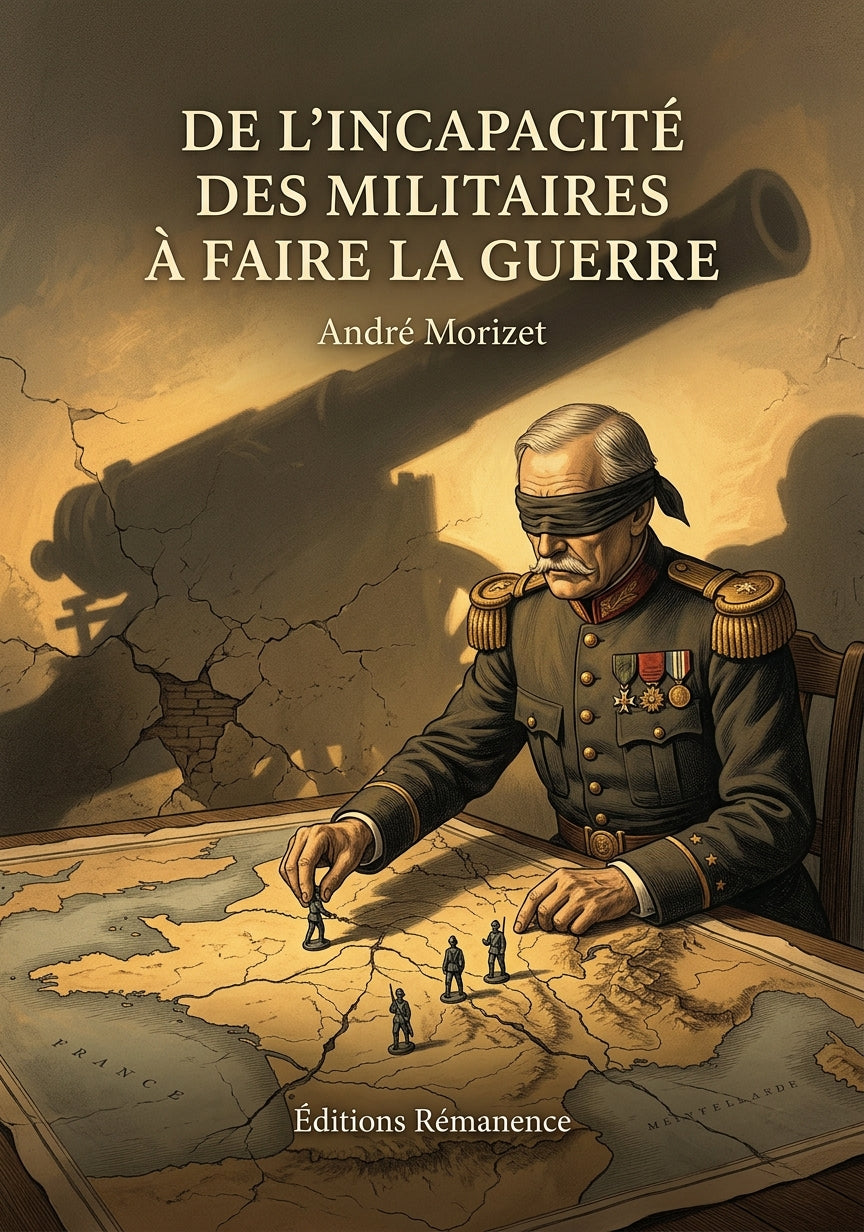 Livre De l'Incapacité des Militaires à faire la Guerre par André Morizet - Couverture - Editions Remanence