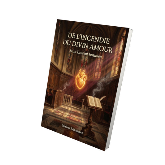 Livre De l'incendie du divin amour - Saint Laurent Justinien - Vue 3D - Editions Remanence