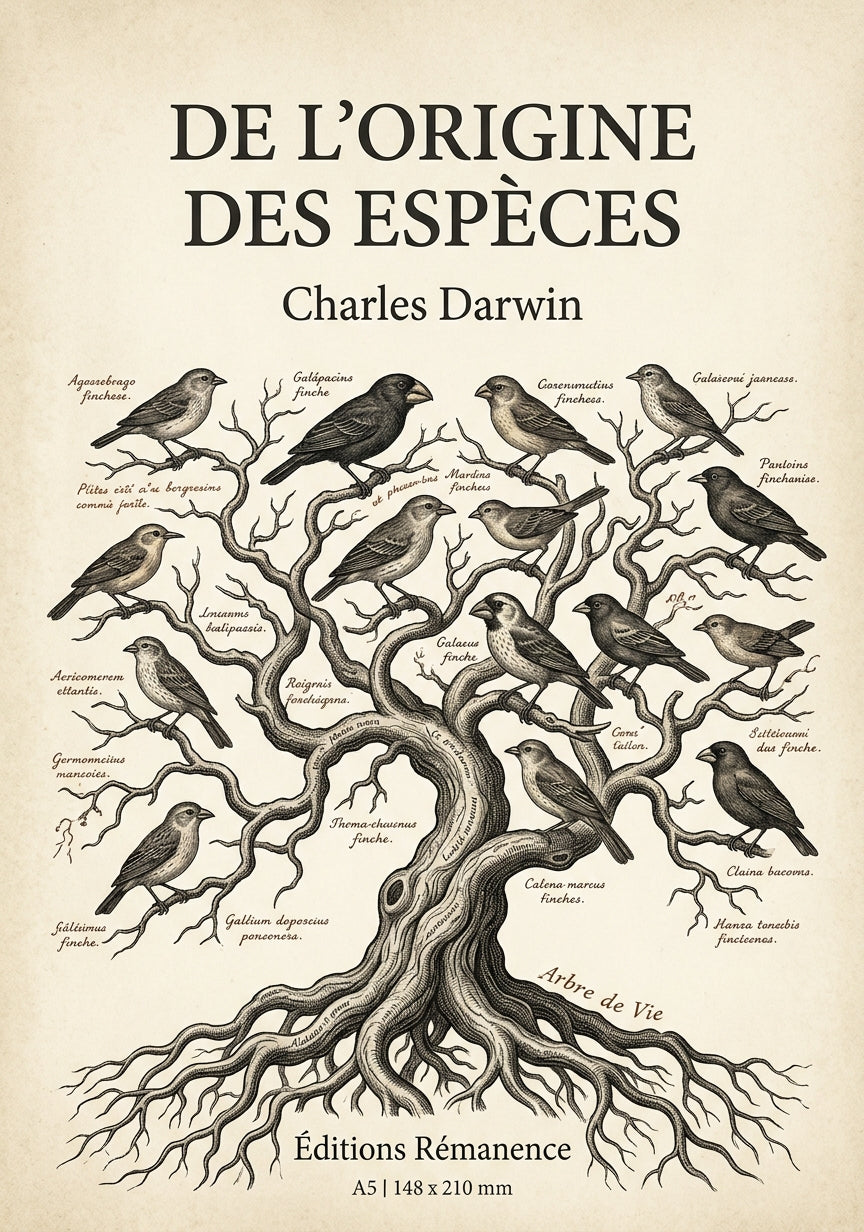 De l'origine des espèces - Charles Darwin (Couverture)