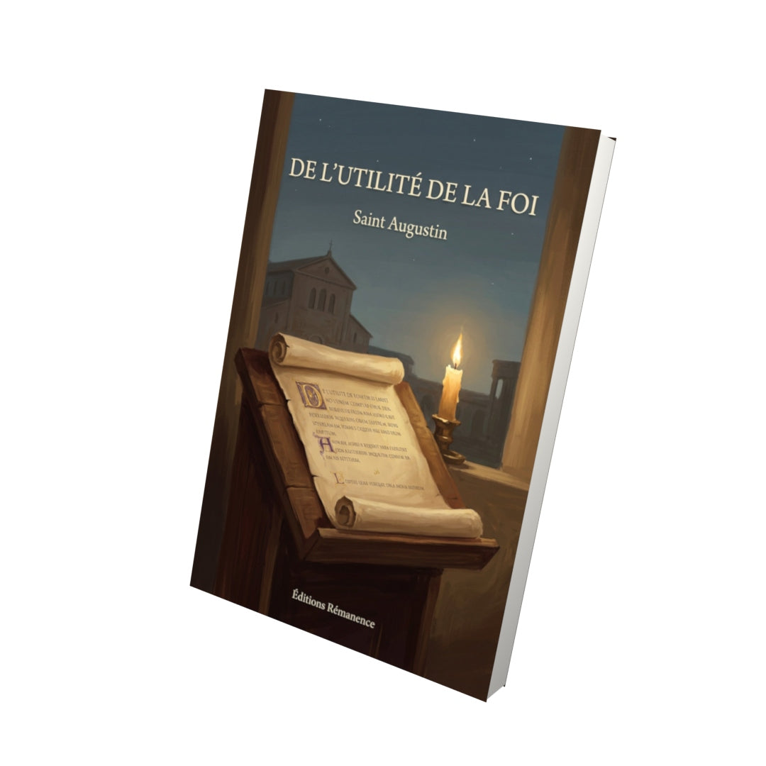 Livre De l'utilité de la foi - Saint Augustin - Vue 3D - Editions Remanence