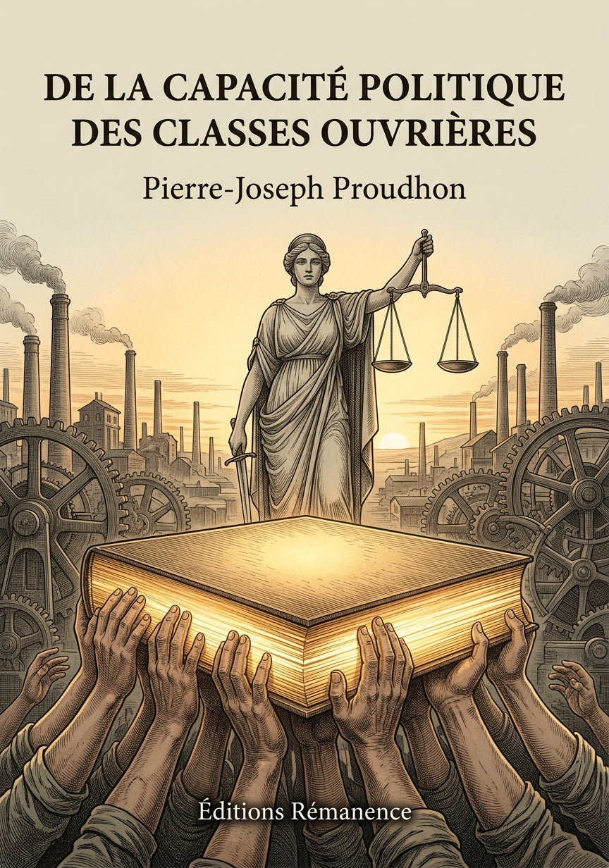 Livre De la Capacité politique des classes ouvrières par Pierre-Joseph Proudhon - Couverture - Editions Remanence