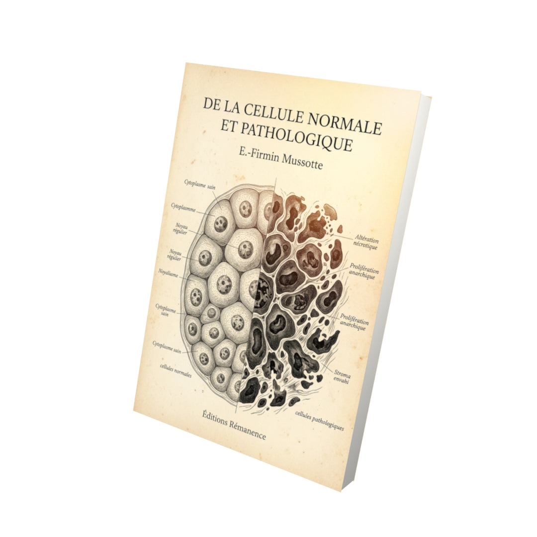 Livre De la cellule normale et pathologique par E.-Firmin Mussotte - Vue 3D - Editions Remanence