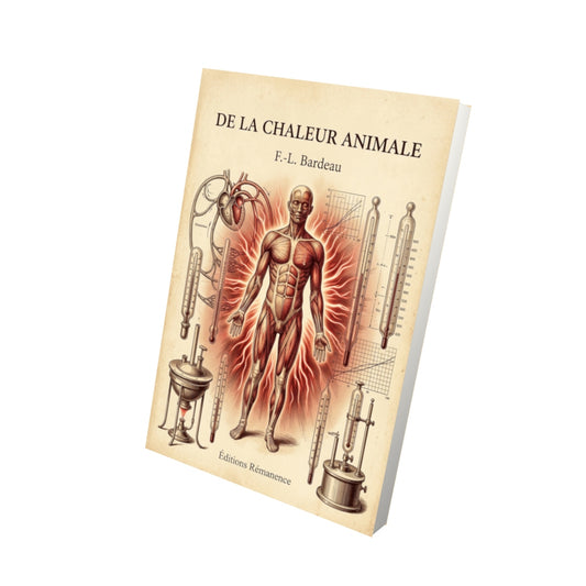 Livre De la chaleur animale par F.-L. Bardeau - Vue 3D - Editions Remanence