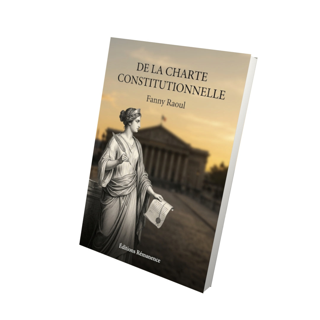 Livre De la charte constitutionnelle par Fanny Raoul - Vue 3D - Editions Remanence