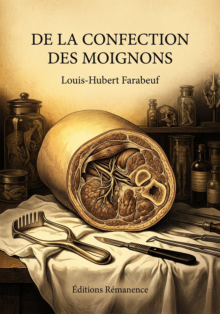 Livre De la Confection des moignons par Louis-Hubert Farabeuf - Couverture - Editions Remanence