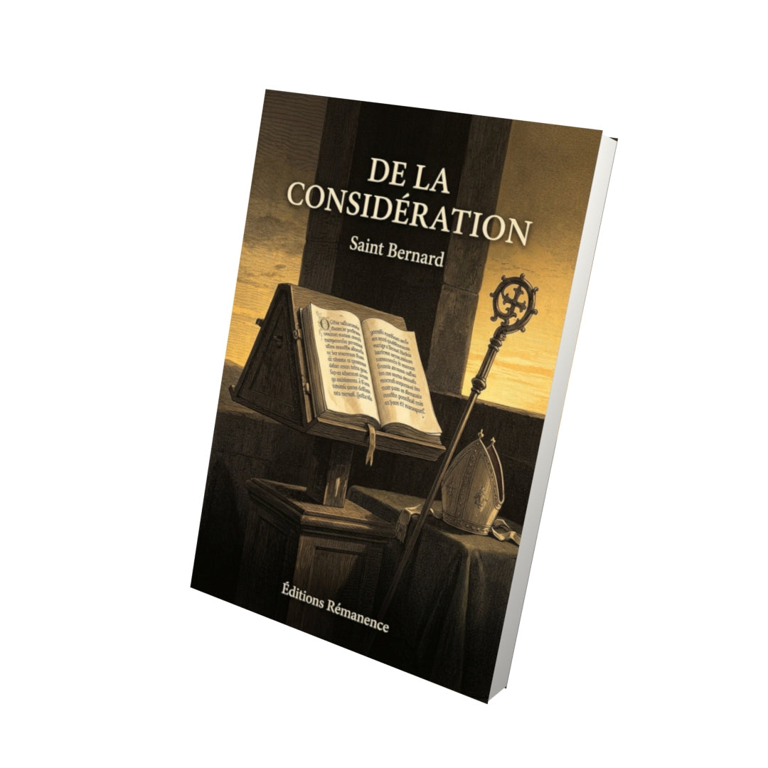 Livre De la considération - Saint Bernard - Vue 3D - Editions Remanence
