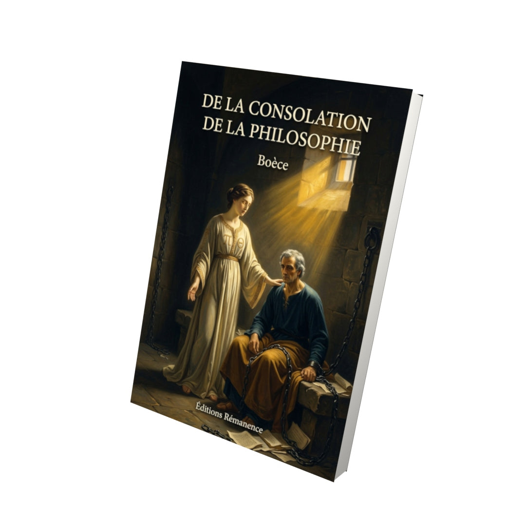 Livre De la consolation de la philosophie - Boèce - Vue 3D - Editions Remanence