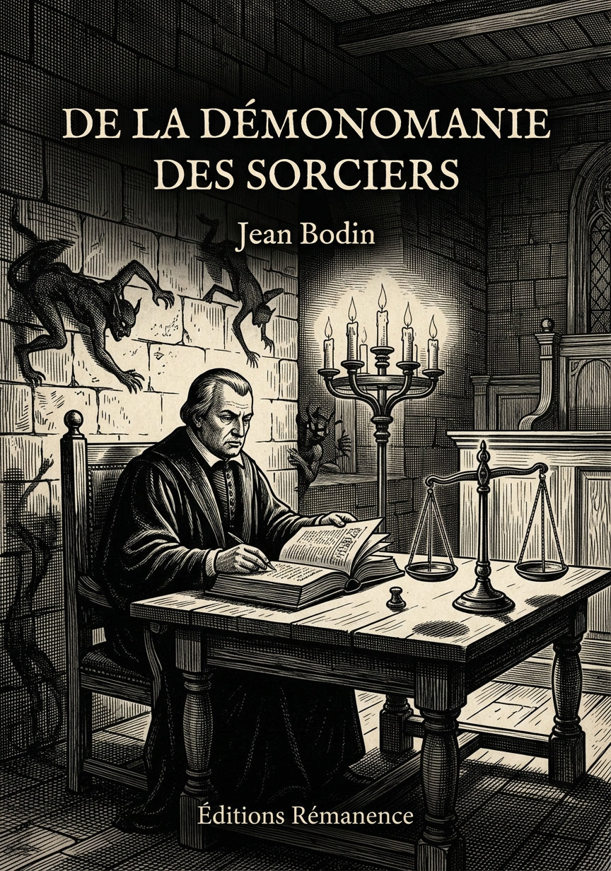 Livre De la Démonomanie des Sorciers par Jean Bodin - Couverture - Editions Remanence