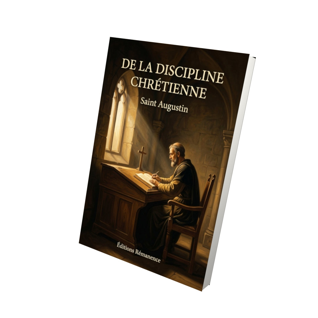 Livre De la discipline chrétienne - Saint Augustin - Vue 3D - Editions Remanence