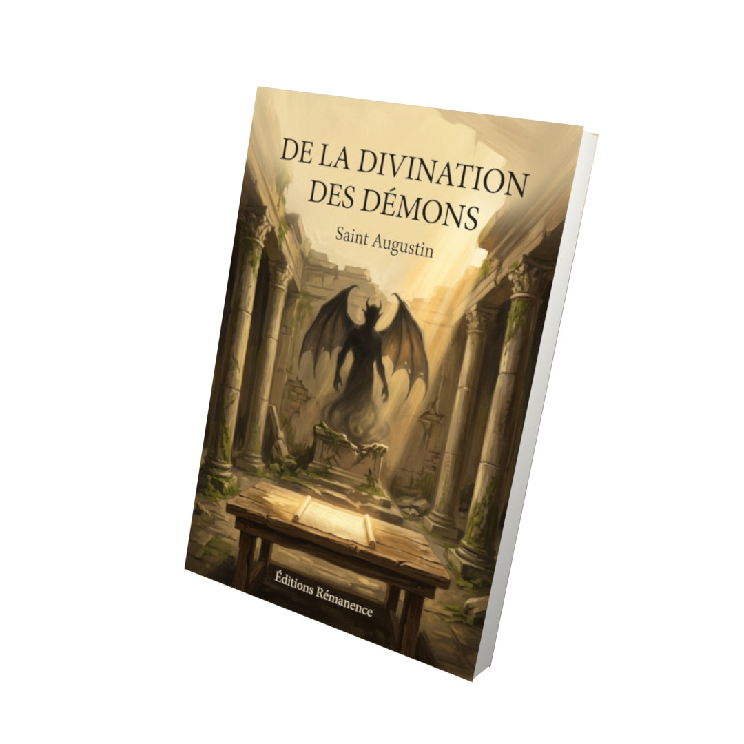 Livre De la divination des démons - Saint Augustin - Vue 3D - Editions Remanence