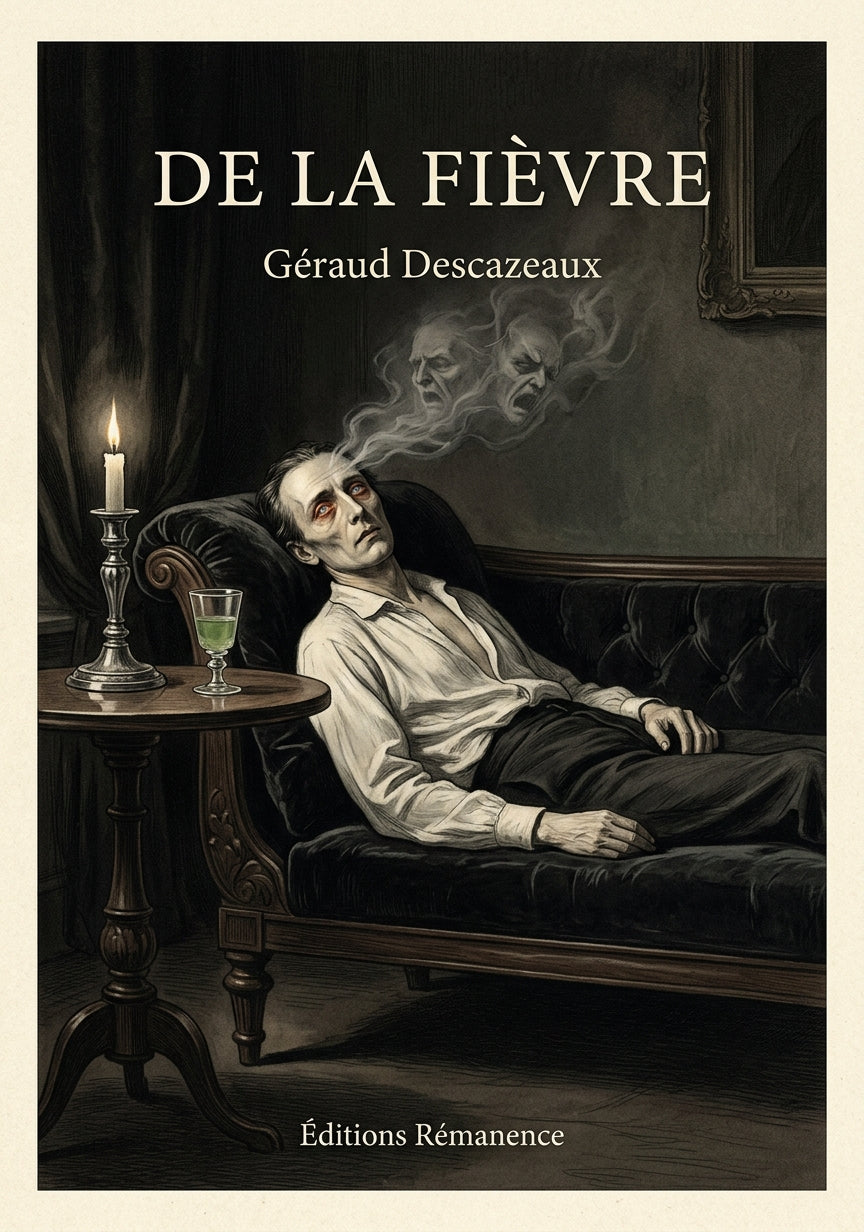Livre De la fièvre par Géraud Descazeaux - Couverture - Editions Remanence