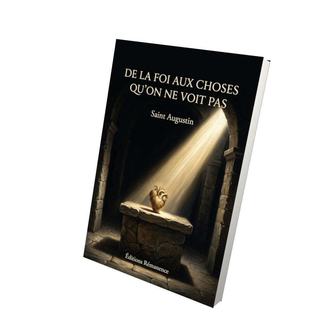 Livre De la foi aux choses qu'on ne voit pas - Saint Augustin - Vue 3D - Editions Remanence
