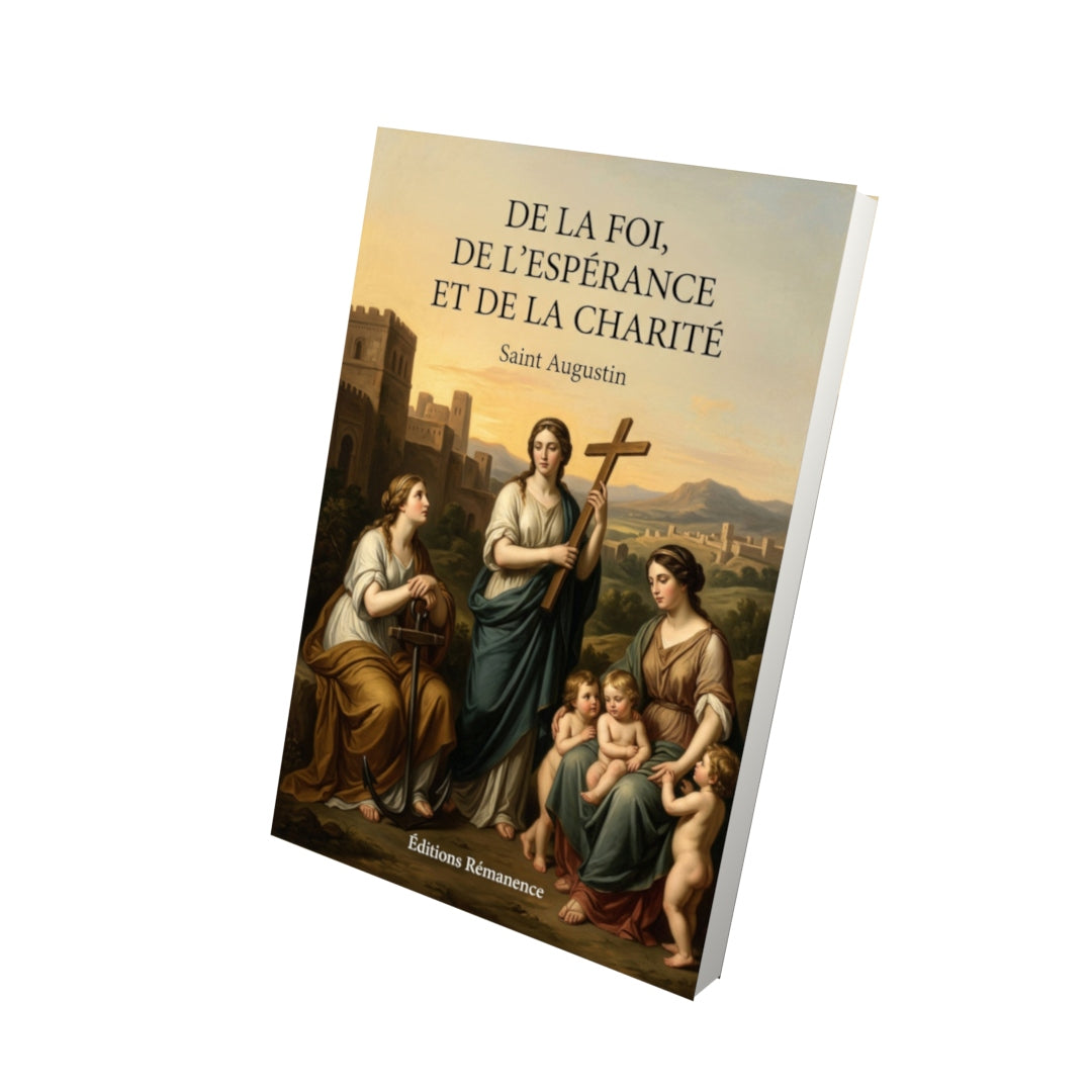 Livre De la foi, de l'espérance et de la charité - Saint Augustin - Vue 3D - Editions Remanence